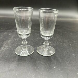 Elegant Clear Glass small Goblets